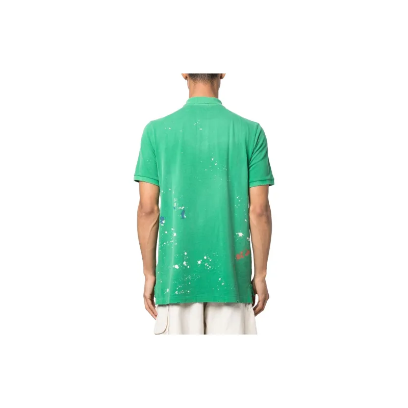 Polo Ralph Lauren Pony Motif Paint Splatter Polo Shirt-2