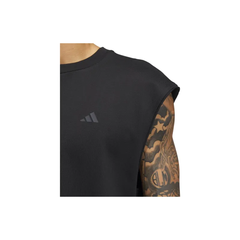 Adidas Tank Tops Men Black-4