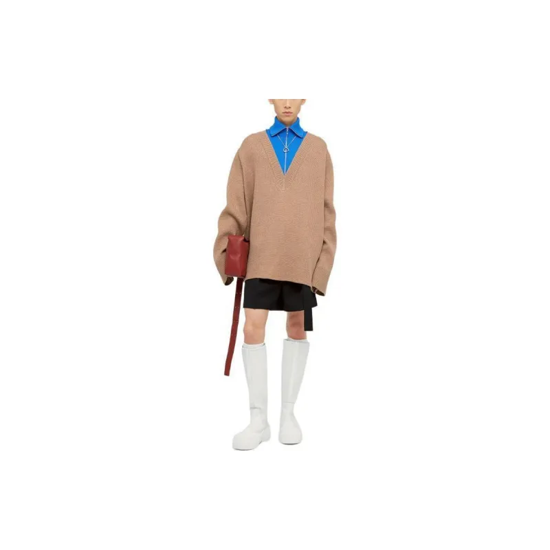 JIL SANDER Drop Shoulder Layered Jumper-2