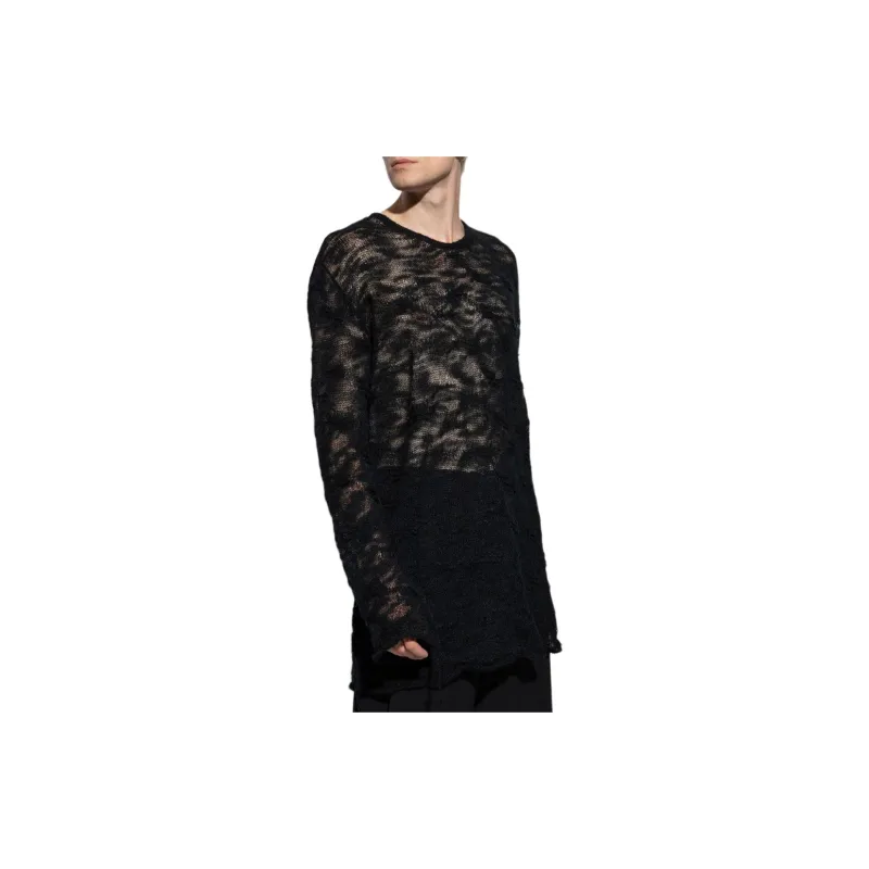 MM6 Maison Margiela Logo Patch Crewneck Jumper-1