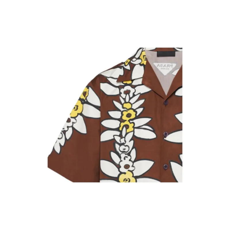 PRADA Shirts Men Brown-5