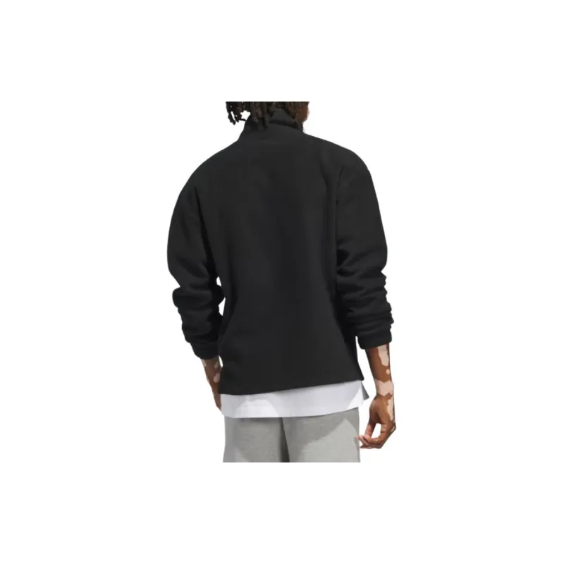 Adidas Polar Fleece Pullover Polar Fleece Pullover Sweatshirt Men's Black-1