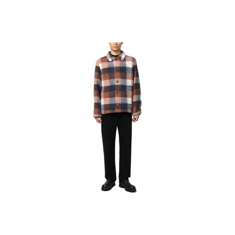 A.P.C Emile Checked Overshirt-1