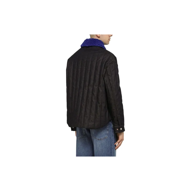 Sunnei Contrasted Collar Buttoned Jacket-3
