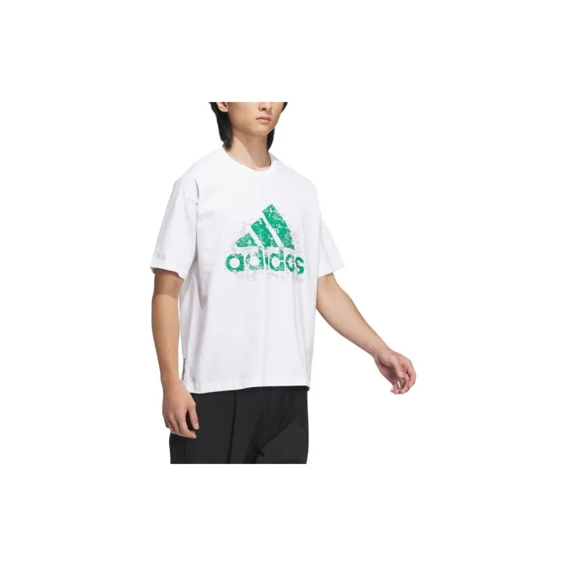 Adidas T Shirts Men White-3