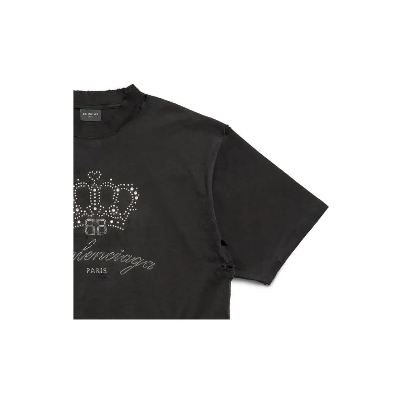 Balenciaga T Shirt Regular Fit Unisex Black-7