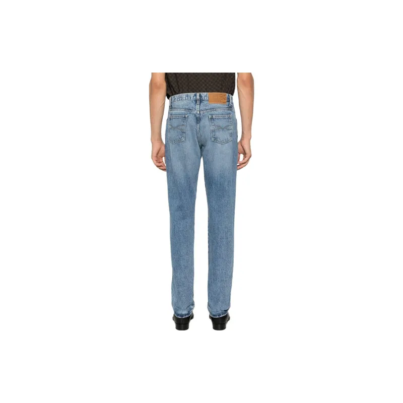BALLY Logo Patch Straight-Leg Jeans-2