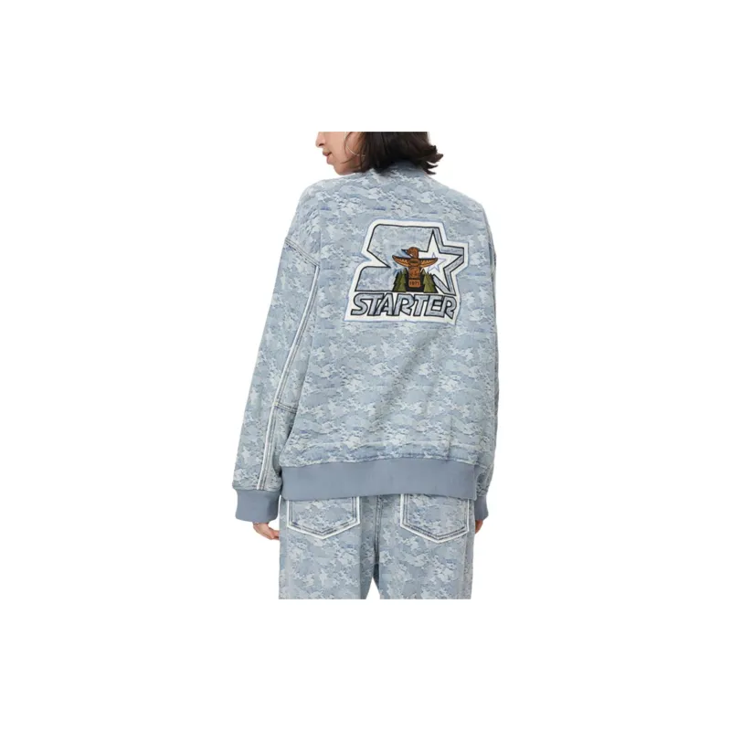 STARTER Denim Jackets Unisex Denim Blue-1