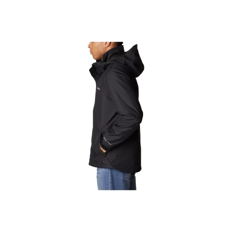 Columbia Gulfport Waterproof And Breathable Windbreaker Jacket Men's Black-7
