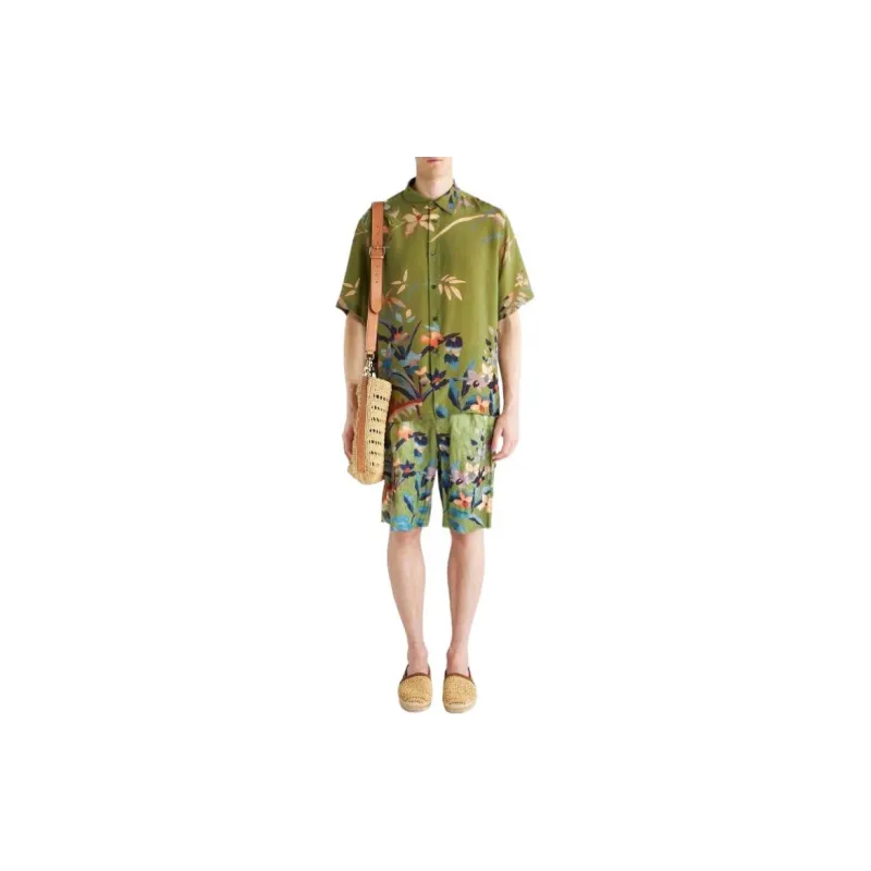 ETRO Floral print Silk Shirt-1