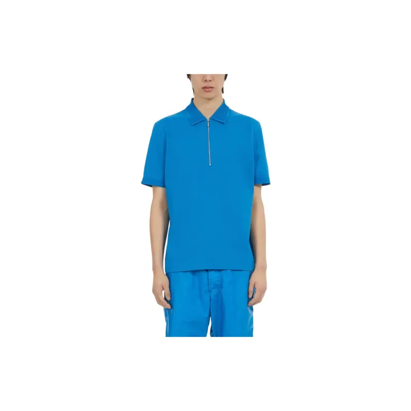 FERRAGAMO Zipped Cotton Polo Shirt-2
