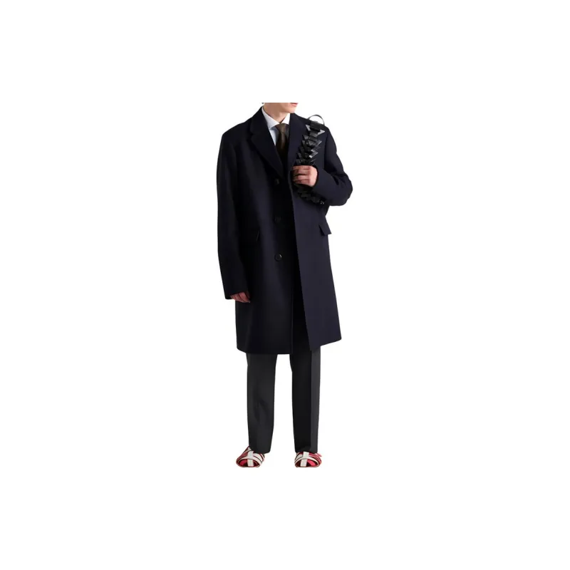 PRADA Single Breasted Straight Hem Coat-2