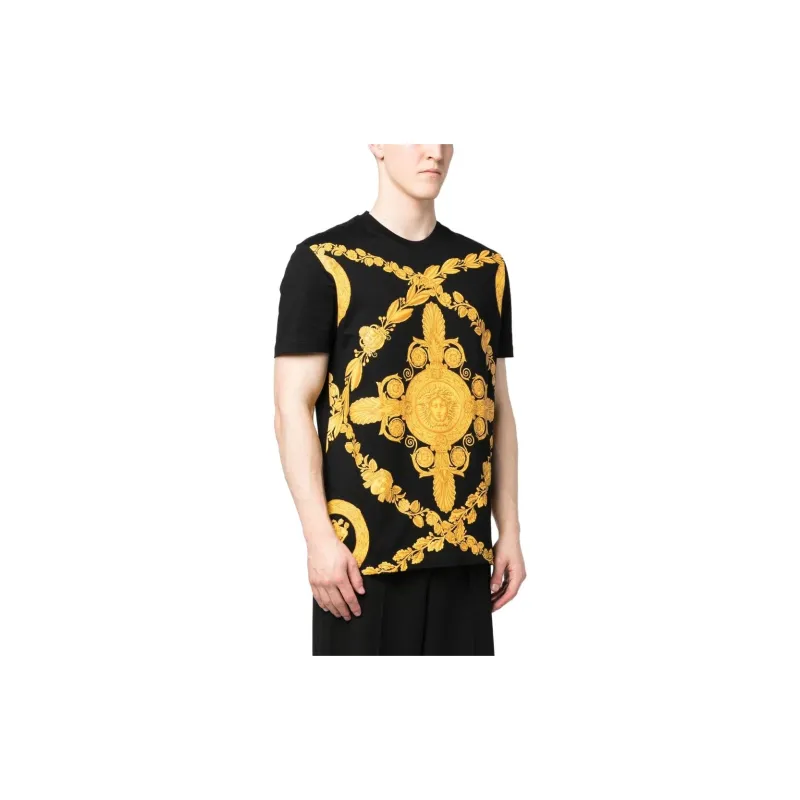 VERSACE Baroque Printed Crewneck T Shirt-3