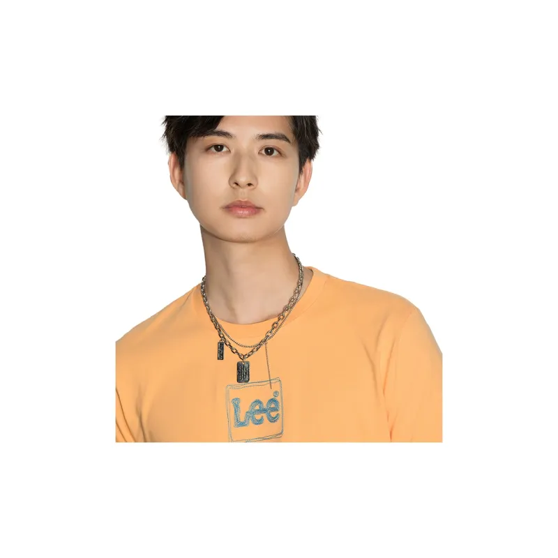 Lee FW22 Straight T Shirt Men's Salmon-6