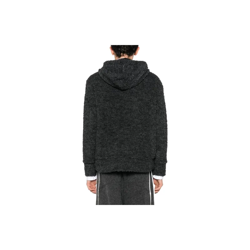 JUNYA WATANABE Textured Drawstring Zipped Hoodie-2