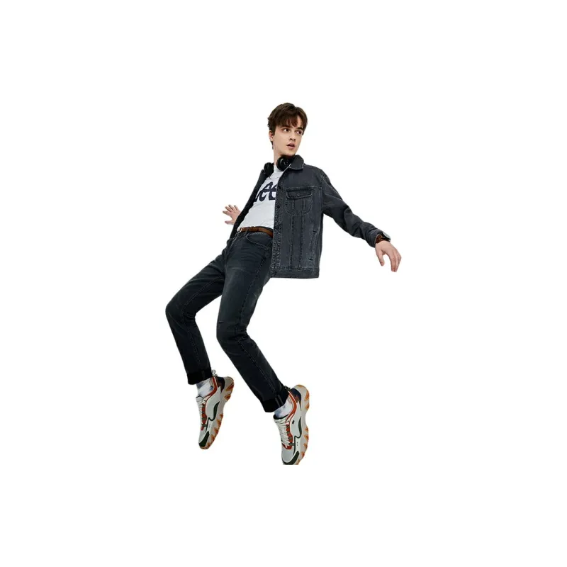 Lee SS23 Denim Jacket Spring Fall Men's Dark Gray-6