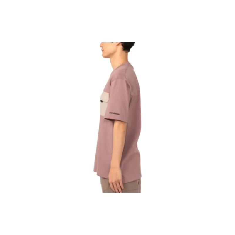 Columbia Transit T Shirt Unisex Gray Pink-3