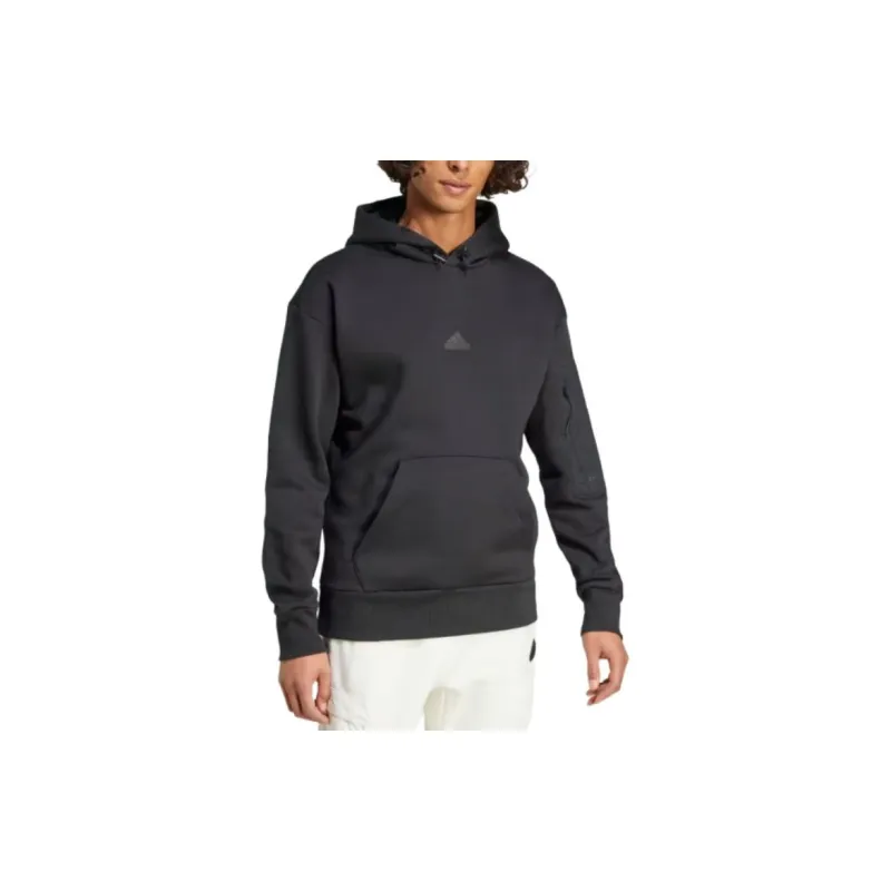 Adidas CITY ESCAPE FLEECE HOODIE Sweatshirt Men's Black-3