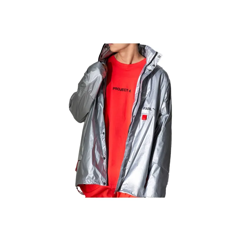 PUMA Jackets Men Silver-2