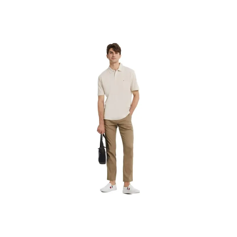 Tommy Hilfiger Polo Shirts Men Light Khaki AF4-2