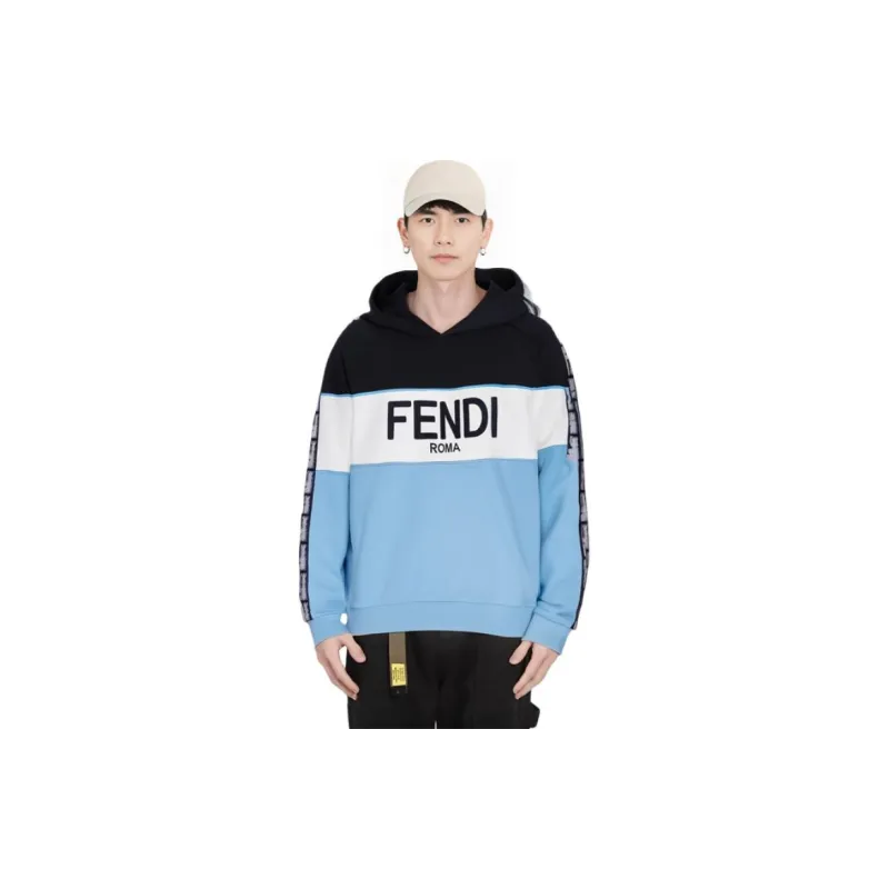 FENDI Logo Embroidered Hoodie-3