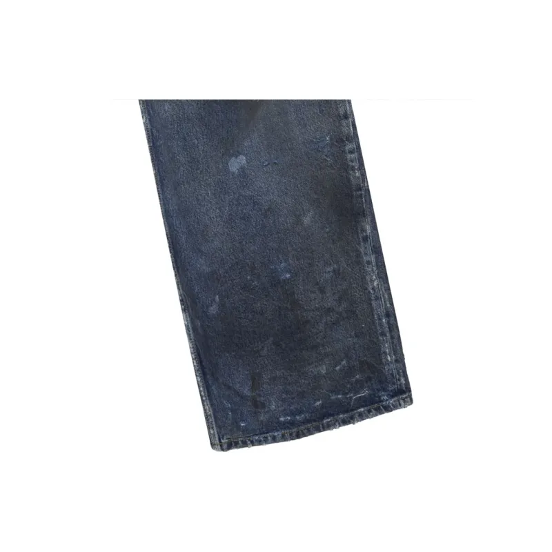 Balenciaga Casual Pants Loose Fit Style Unisex Blue-4