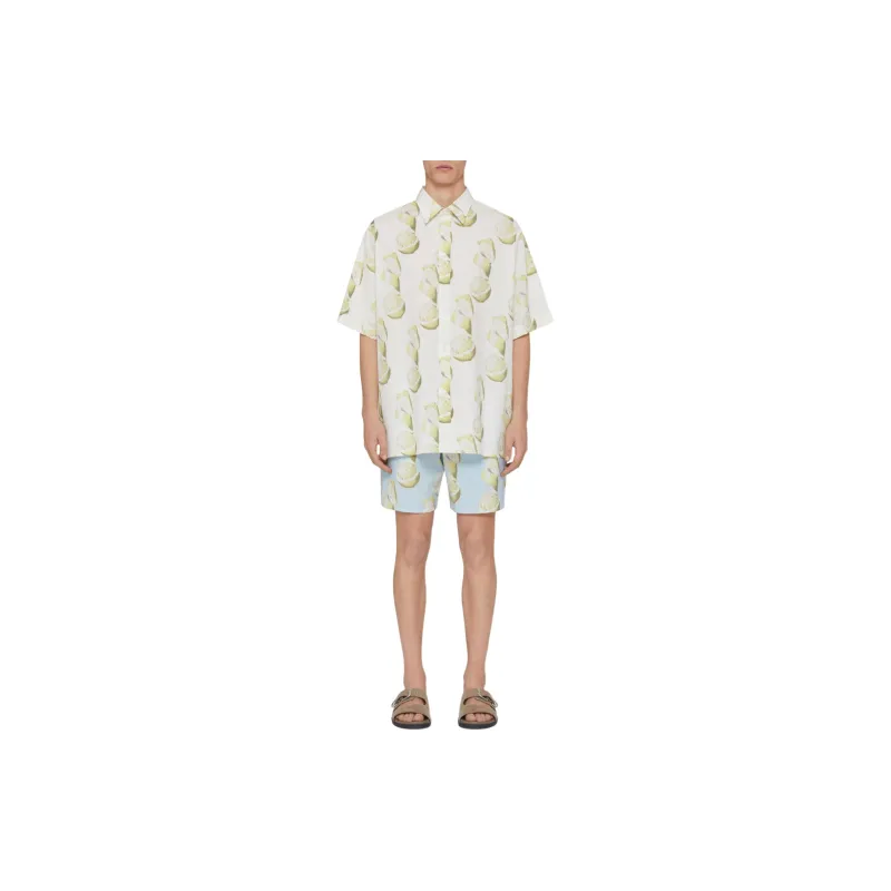 Givenchy Lemon print Seersucker Shirt-2