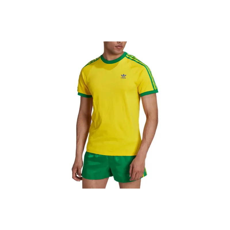 adidas originals 3 Stripes Tee Yellow-1