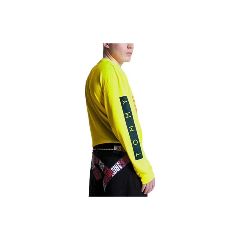 Aries X Tommy Hilfiger Tommy Hilfiger X Aries Co-brand T-Shirts Unisex Yellow Green-4