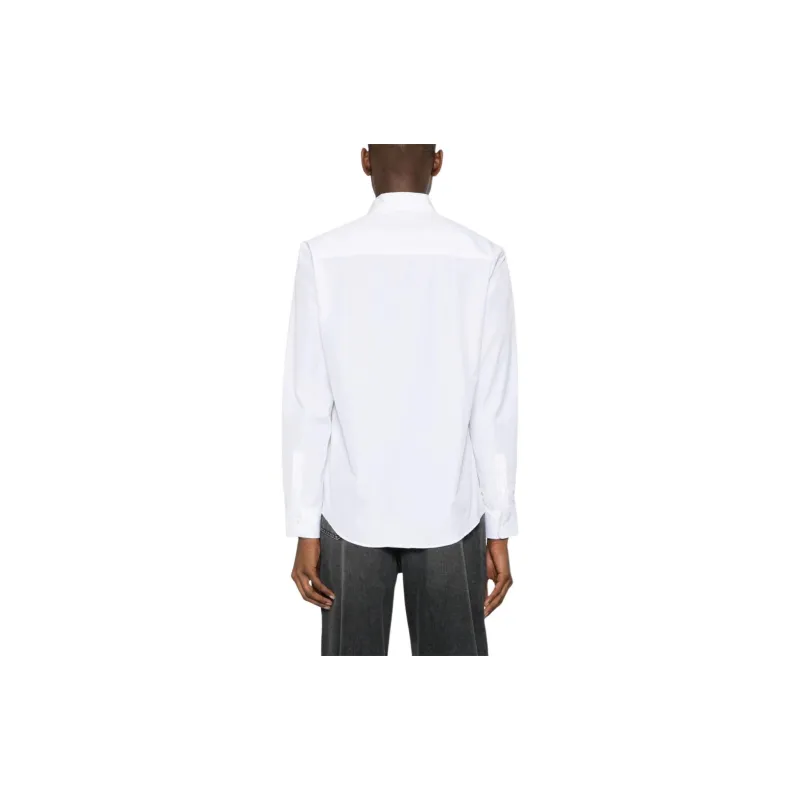 Maison Kitsune Fox patch Cotton Shirt-3