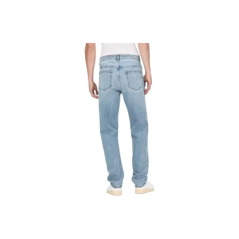 FRAME The Straight Stonewashed Jeans-3