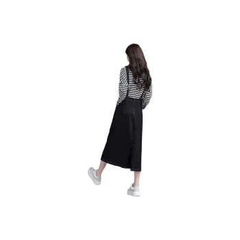 You Cow Me Pants Slip Dresses Women's Black