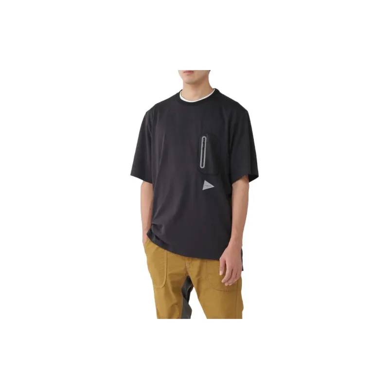 And Wander Logo print Short sleeved T shirt-2