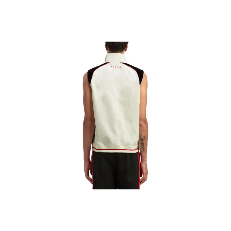 PALM ANGELS Racing Paddock Monogram embroidered Vest-2