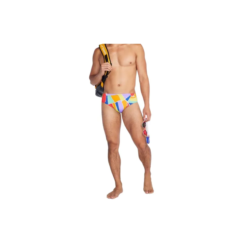 Speedo Pride Printed One Brief Swimming Shorts Men's Cobalt Blue-2