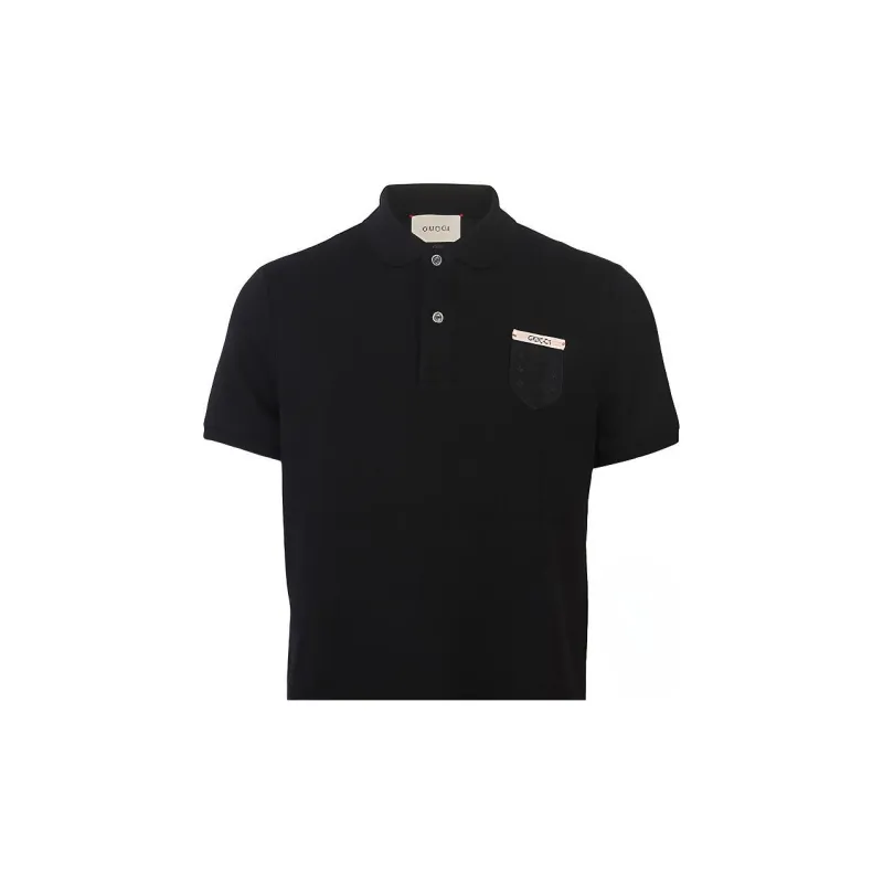 GUCCI Polo Shirts Men Black-5