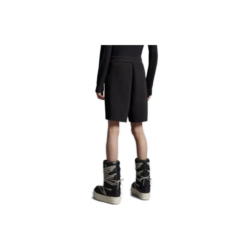 Rick Owens X Moncler Casual Shorts Unisex Black-4