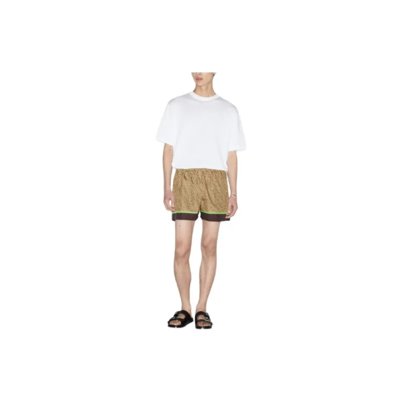 GUCCI SS24 Beach Shorts Men's Brown-2
