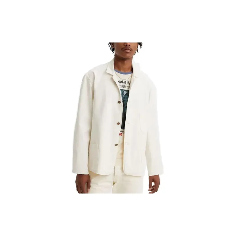 Levis Jackets Men White-3