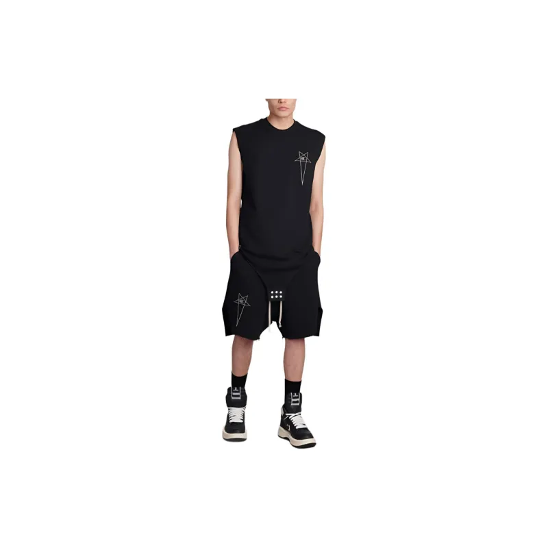 RICK OWENS X Champion Logo Embroidered Drawstring Shorts-4