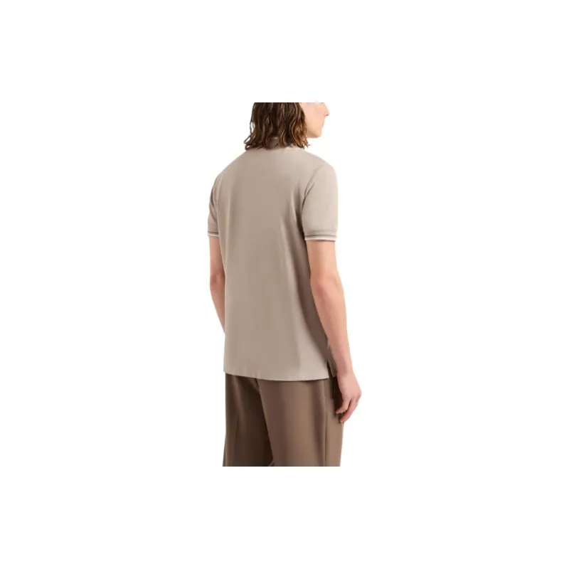 EMPORIO ARMANI Polo Shirt Men's Light Coffee-4