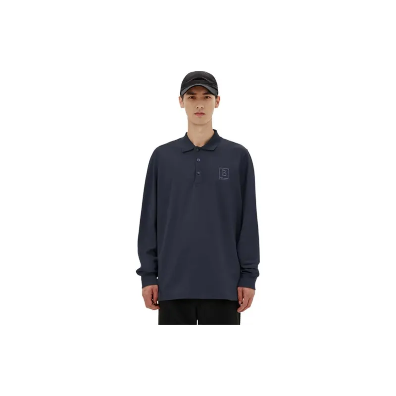 Burberry FW22 Polo Shirt Men's Navy Blue-3