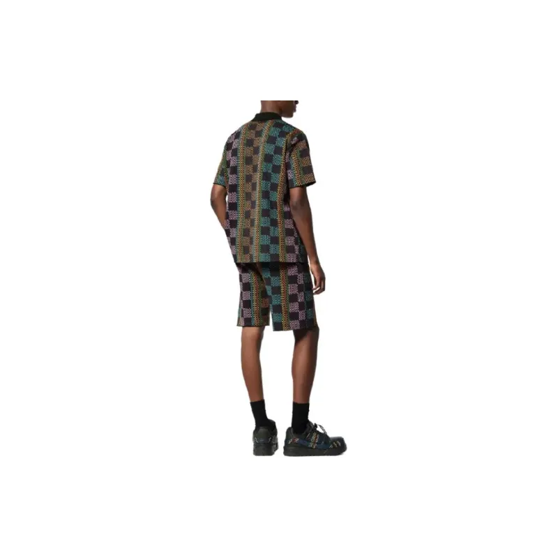 LOUIS VUITTON Damier Cotton Knit Shorts-2