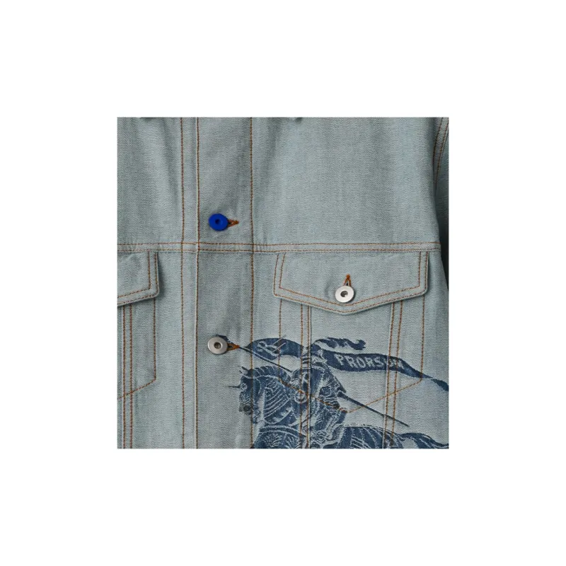 Burberry Denim Jacket Men's Blue-5
