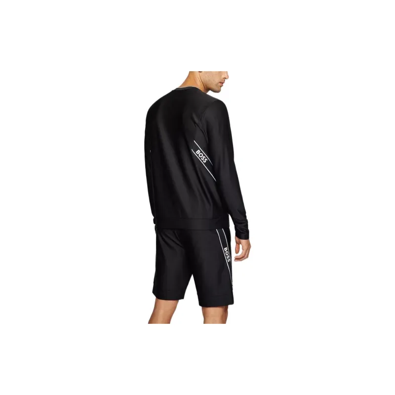 HUGO BOSS Long Sleeved T Shirt Men's Black-4