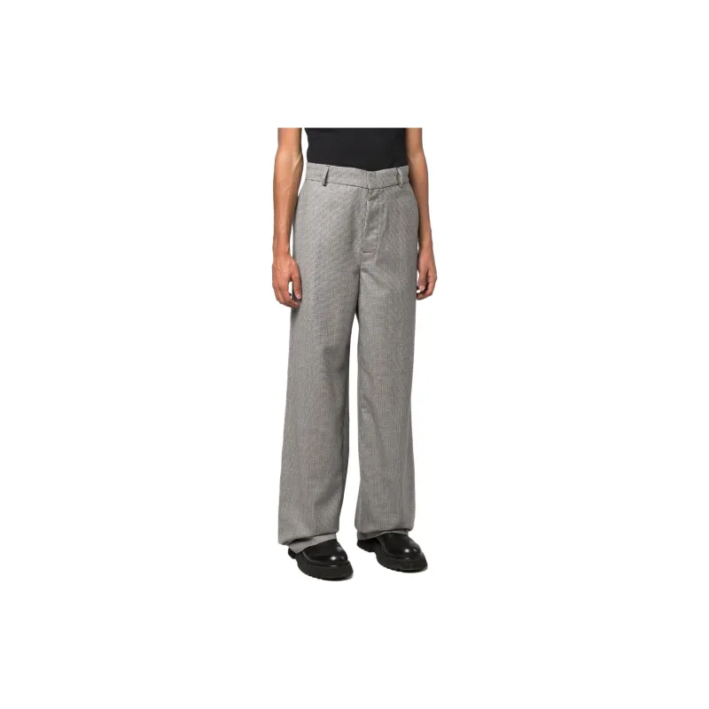 NANUSHKA Baggy Flare Houndstooth print Trousers-1