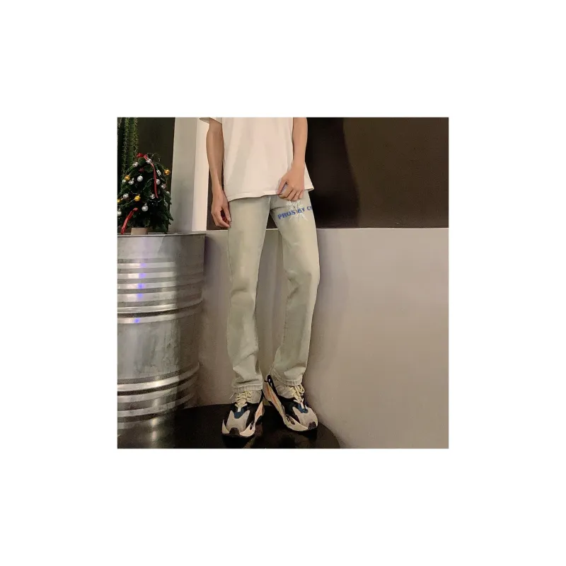 PROS BY CH Straight Jeans Unisex Yellow Mud-3