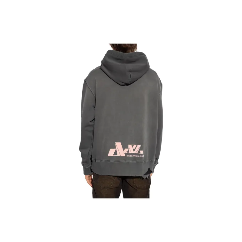 DIESEL Sweatshirts Men Gray-4