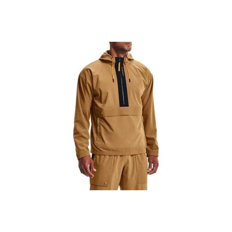 Under Armour RUSH Sweatshirt Men's Brown-3