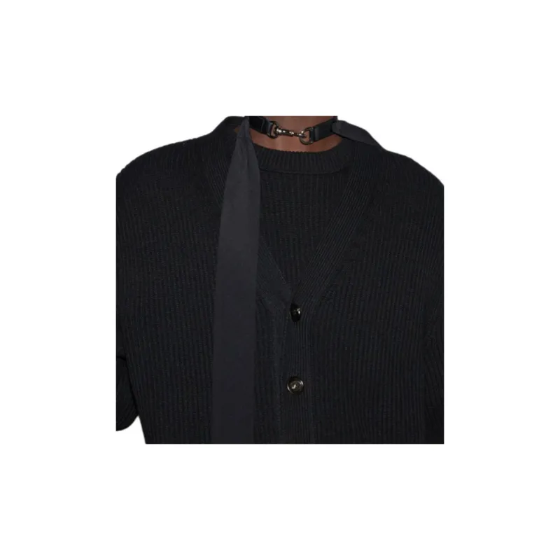 GUCCI Rib Knit Cardigan-3